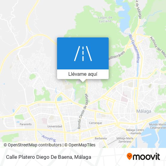 Mapa Calle Platero Diego De Baena