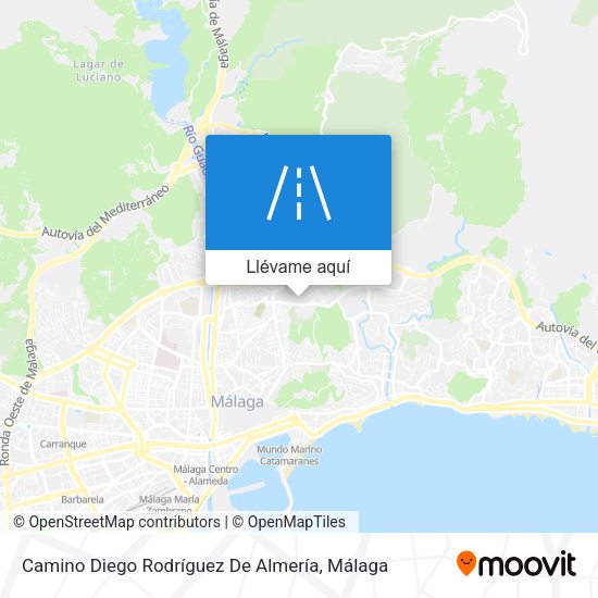 Mapa Camino Diego Rodríguez De Almería