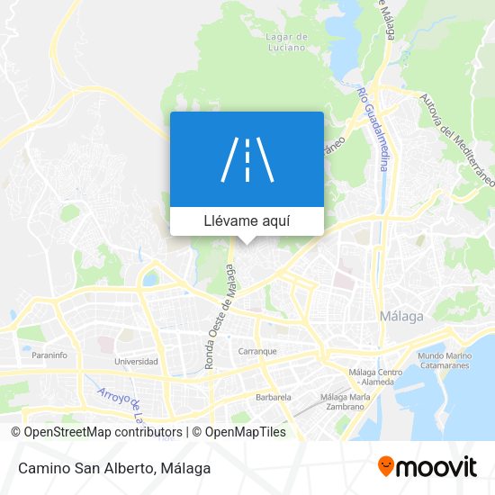 Mapa Camino San Alberto