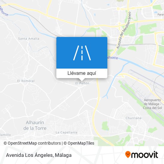 Mapa Avenida Los Ángeles