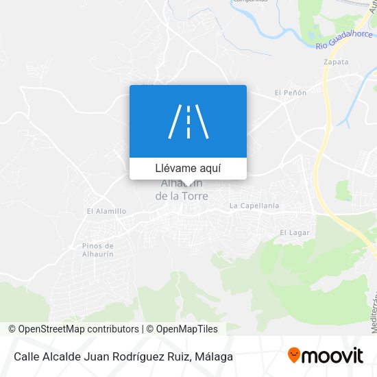 Mapa Calle Alcalde Juan Rodríguez Ruiz