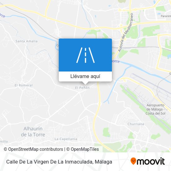 Mapa Calle De La Virgen De La Inmaculada