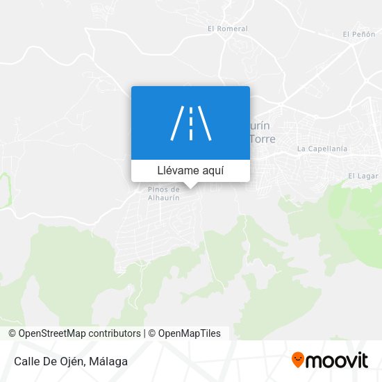 Mapa Calle De Ojén