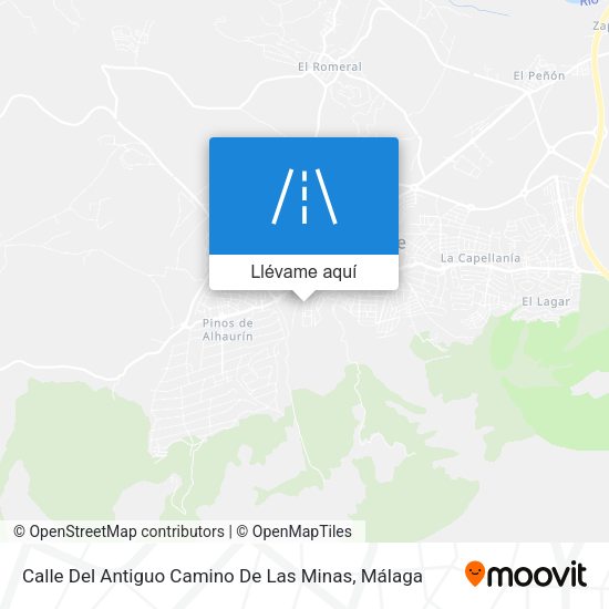 Mapa Calle Del Antiguo Camino De Las Minas