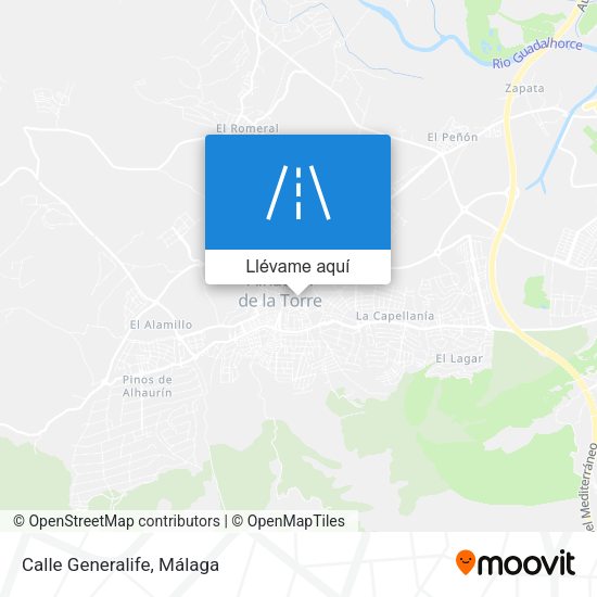 Mapa Calle Generalife