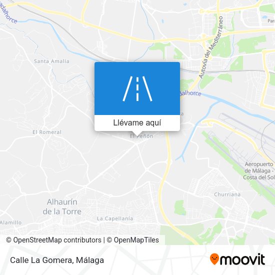 Mapa Calle La Gomera