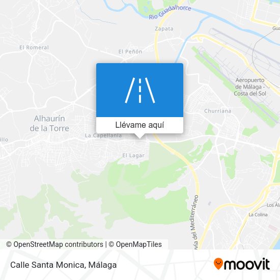 Mapa Calle Santa Monica