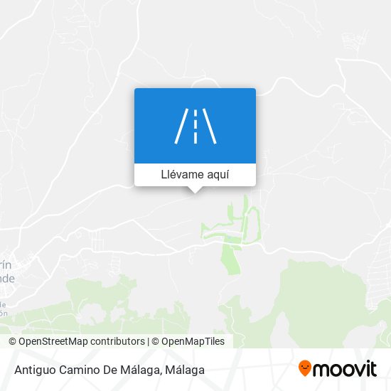 Mapa Antiguo Camino De Málaga