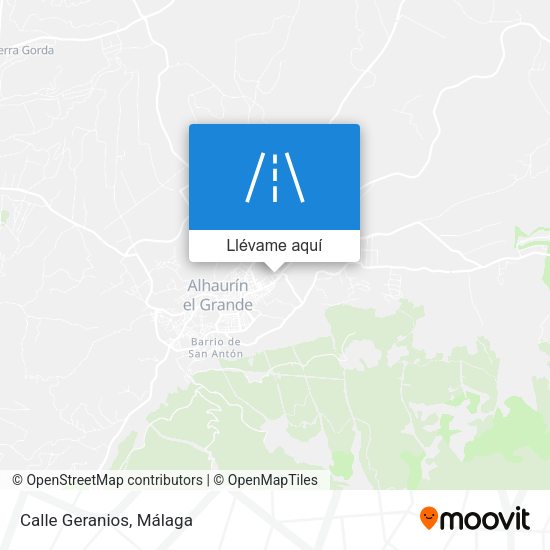 Mapa Calle Geranios