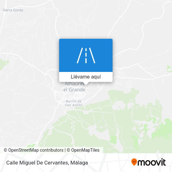Mapa Calle Miguel De Cervantes