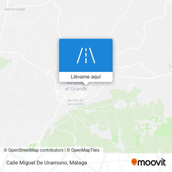 Mapa Calle Miguel De Unamuno