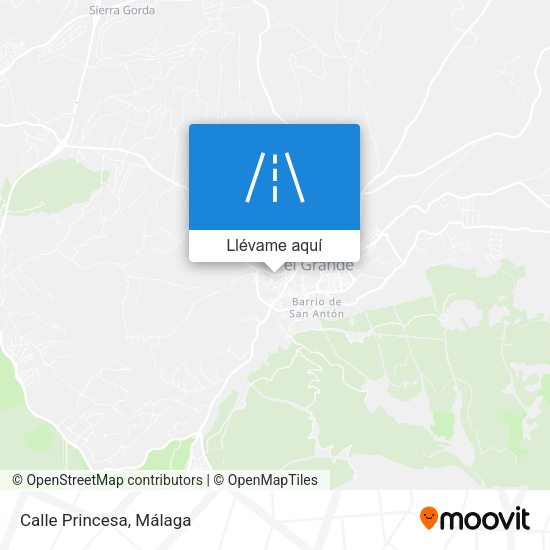 Mapa Calle Princesa