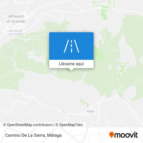 Mapa Camino De La Sierra