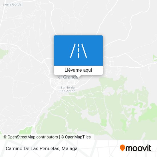 Mapa Camino De Las Peñuelas