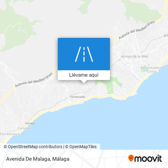 Mapa Avenida De Malaga