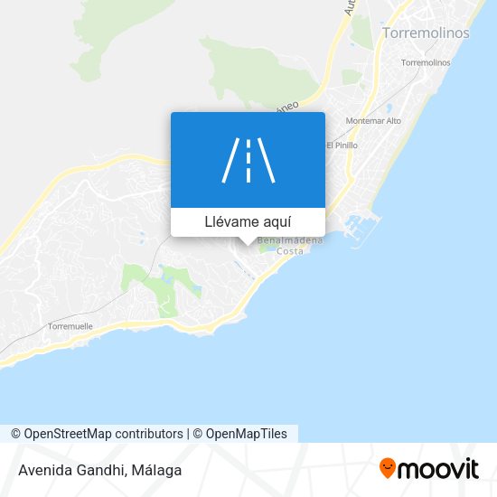 Mapa Avenida Gandhi