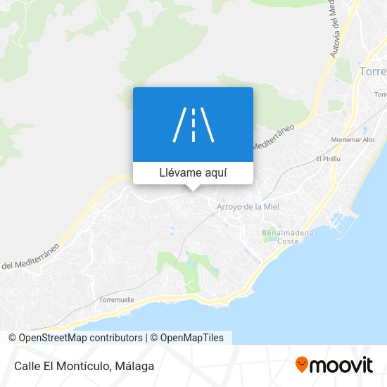Mapa Calle El Montículo