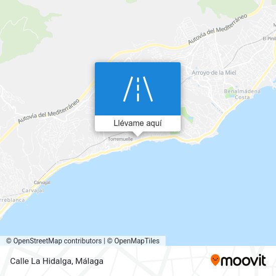 Mapa Calle La Hidalga