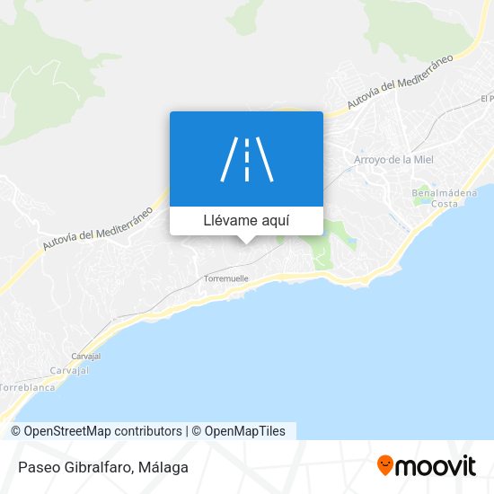 Mapa Paseo Gibralfaro