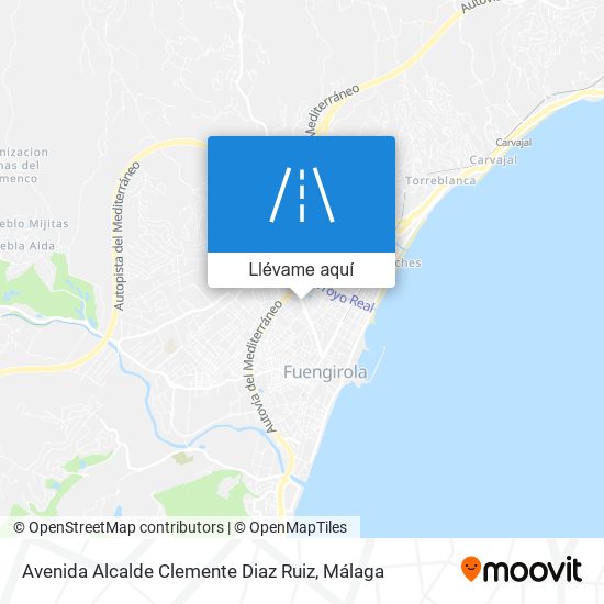 Mapa Avenida Alcalde Clemente Diaz Ruiz