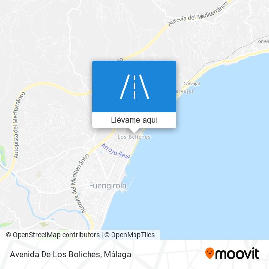 Mapa Avenida De Los Boliches