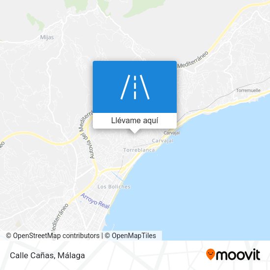 Mapa Calle Cañas