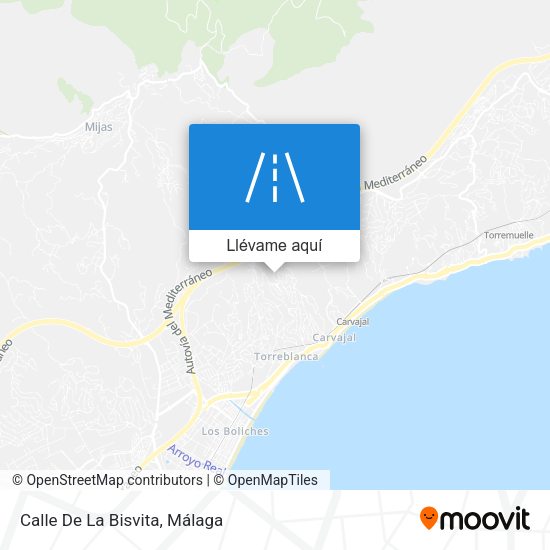 Mapa Calle De La Bisvita