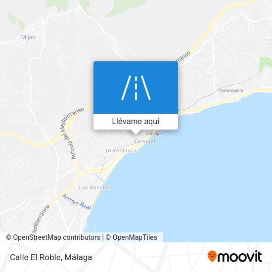 Mapa Calle El Roble
