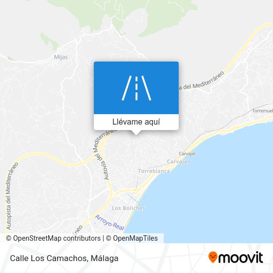 Mapa Calle Los Camachos