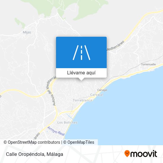 Mapa Calle Oropéndola