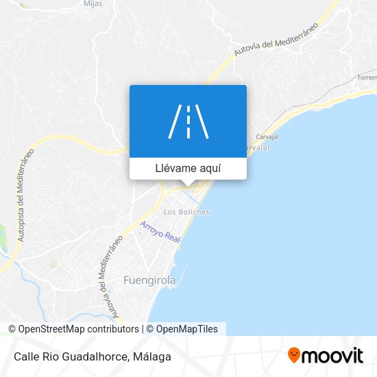 Mapa Calle Rio Guadalhorce