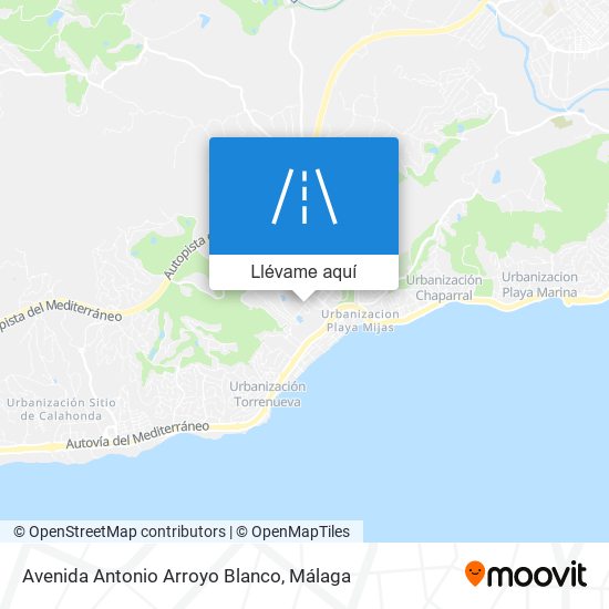 Mapa Avenida Antonio Arroyo Blanco