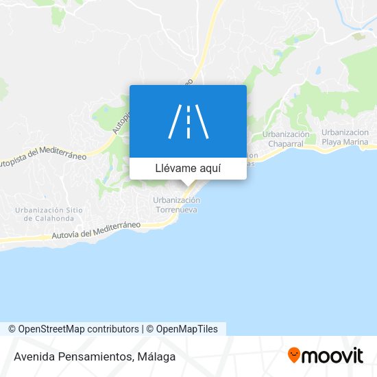 Mapa Avenida Pensamientos