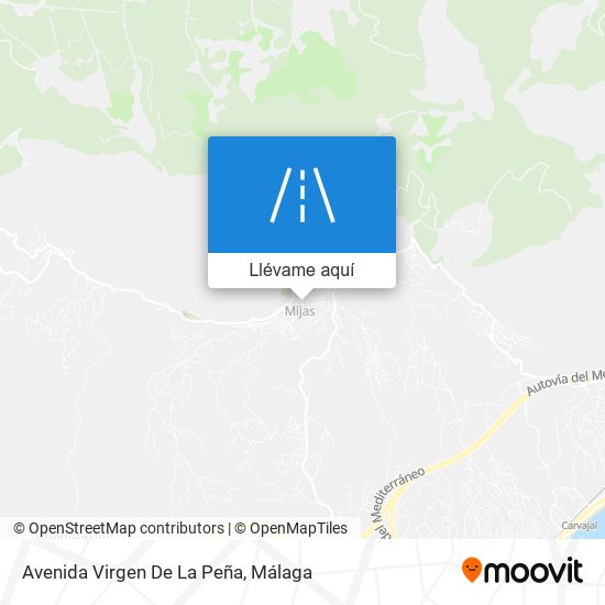 Mapa Avenida Virgen De La Peña