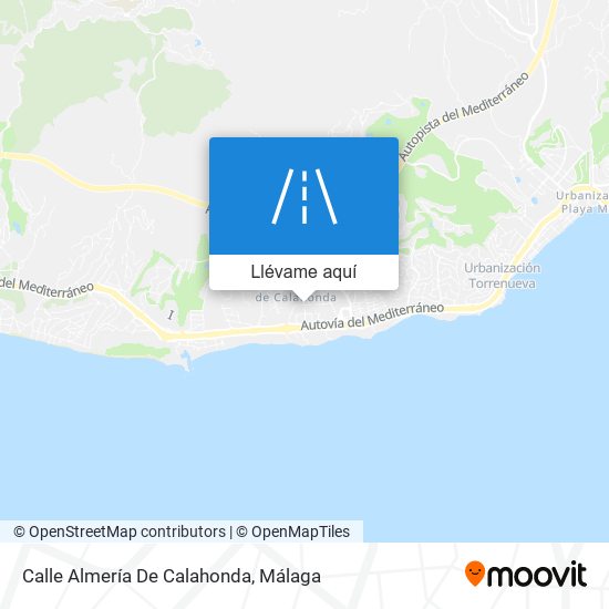 Mapa Calle Almería De Calahonda