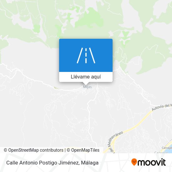 Mapa Calle Antonio Postigo Jiménez