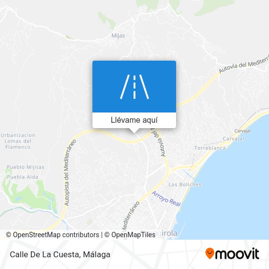 Mapa Calle De La Cuesta