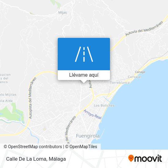 Mapa Calle De La Loma