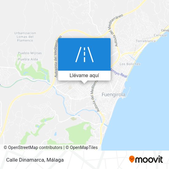 Mapa Calle Dinamarca