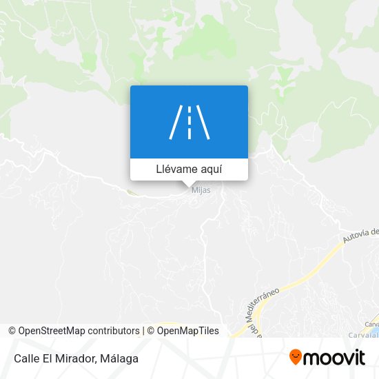 Mapa Calle El Mirador