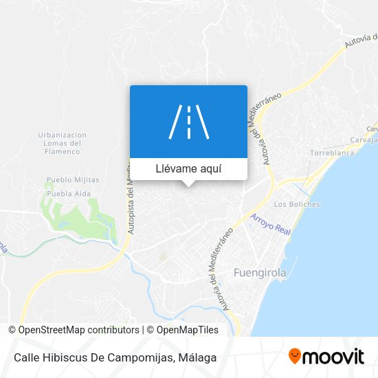 Mapa Calle Hibiscus  De Campomijas