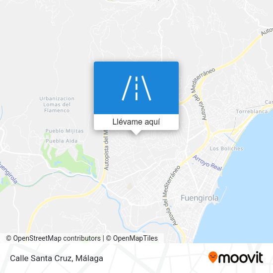 Mapa Calle Santa Cruz