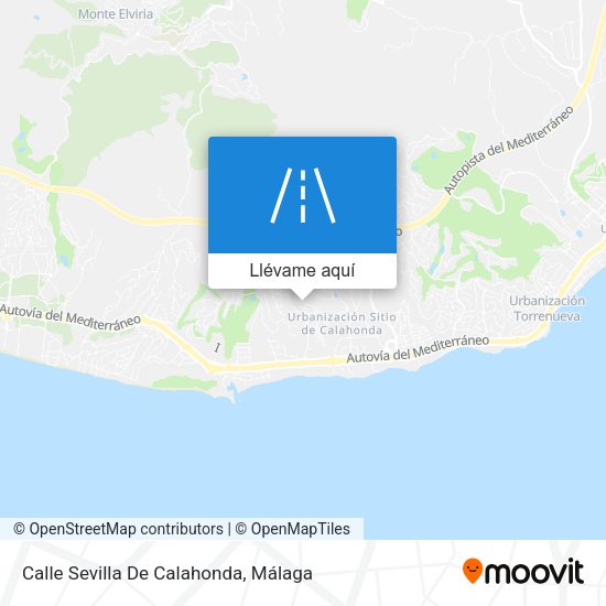 Mapa Calle Sevilla De Calahonda
