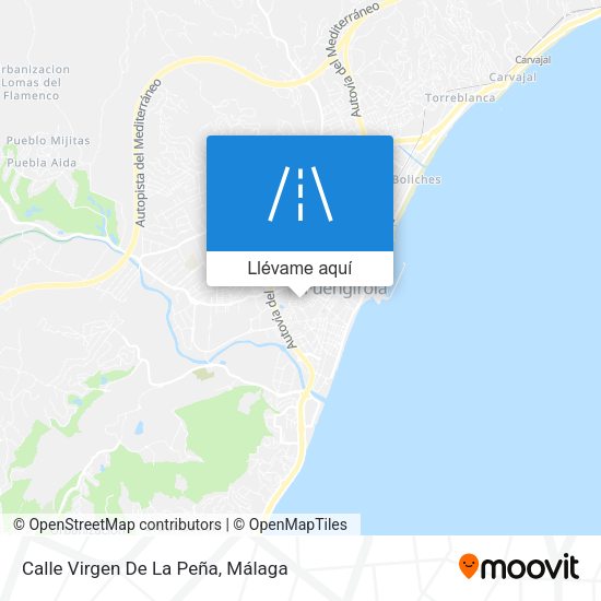 Mapa Calle Virgen De La Peña