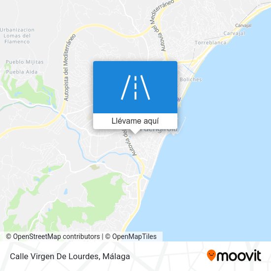 Mapa Calle Virgen De Lourdes