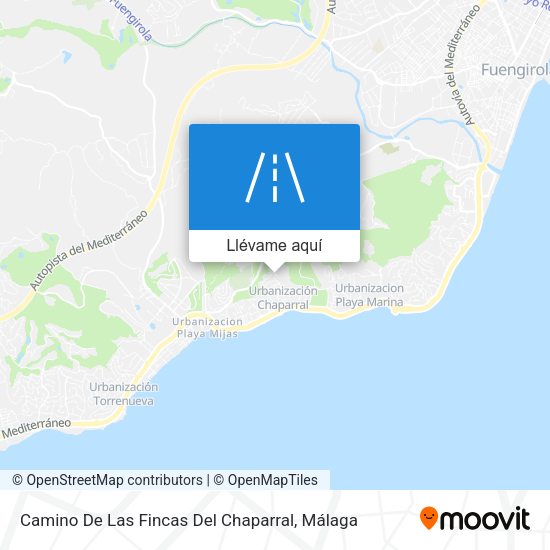 Mapa Camino De Las Fincas Del Chaparral