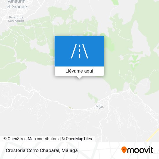 Mapa Crestería Cerro Chaparal