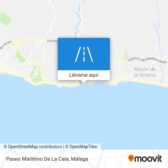 Mapa Paseo Maritimo De La Cala
