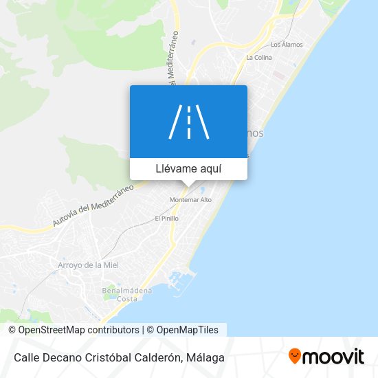 Mapa Calle Decano Cristóbal Calderón