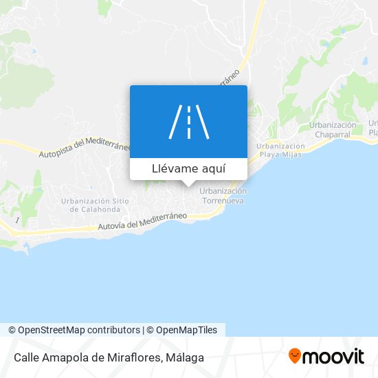 Mapa Calle Amapola de Miraflores